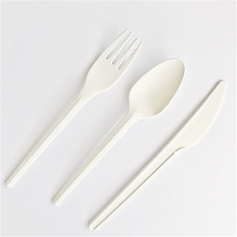 C% Biodegradable 7 inch CPLA Cutlery Set 3in 1