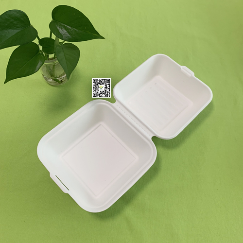 Novum saccharum bagasse clamshell boxes