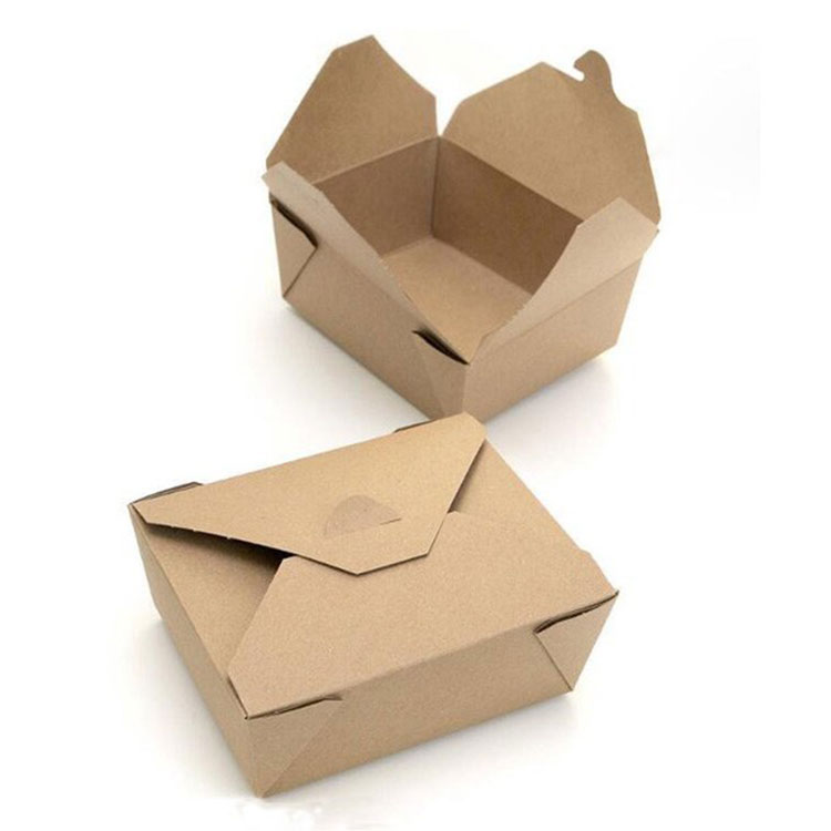 Latius Rectangulum eximito Prandium Food Grade Paper Box Cum Print